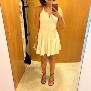KHAITE Cream Mini Dress